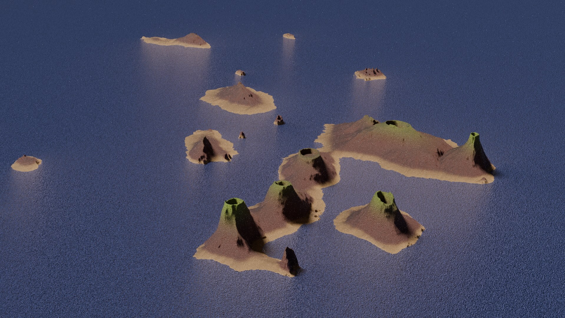 Student example by Vinny: Galapagos terrain visualization.